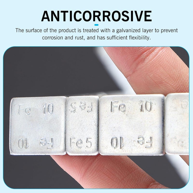 Arwrilt 40 PCS Wheel Weights, 2 Size Adhesive Stick on Wheel Weights, Galvanized Tire Balance Weights, Universal Wheel Balancing Weights for Cars Trucks SUVs Wheel Balance (Gray) - Image 3